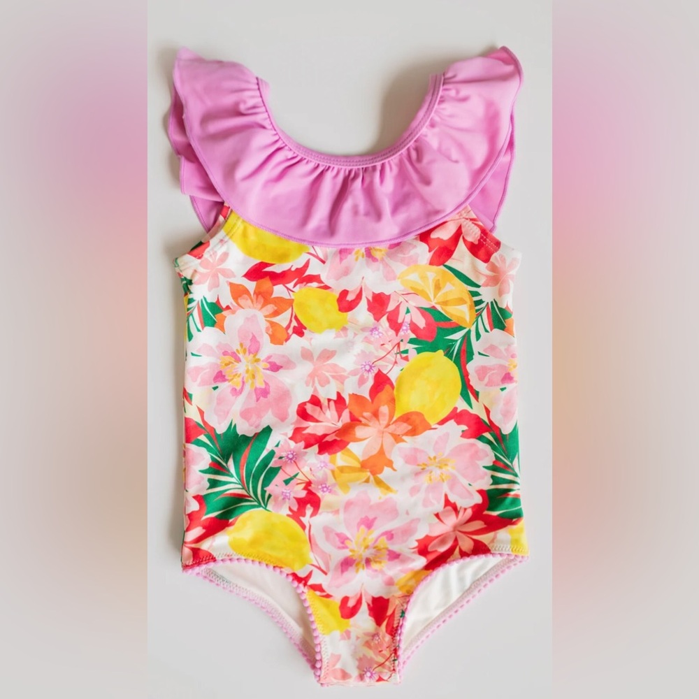 NWT Matilda Jane Luna Pink Hibiscus Swimsuit